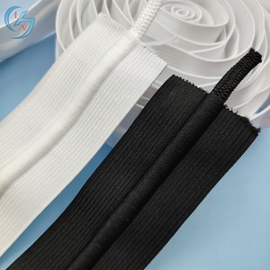 Màu Đen Và Trắng 3Cm 4Cm 5Cm Đàn Hồi Dây Kéo Dây Thắt Lưng Nylon Polyester Ban Nhạc Đàn Hồi Cho Thể Thao Quần - Product Image 1