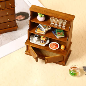 1:12 alta calidad Mini casa de muñecas muebles OB11 estudio sala de estar decoración librería gabinete de almacenamiento estante escena en miniatura accesorio - Product Image 3