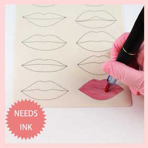 Piel de Práctica de Silicona de Látex de Doble Cara para Labios, Piel de Entrenamiento de Goma para Tatuajes PMU, para Microblading y Maquillaje Permanente - Product Image 6