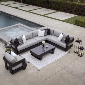 Moderne Allwetter-Seil möbel Patio-Anpassungs sets Aluminium-Gartens ofa im Freien - Product Image 1