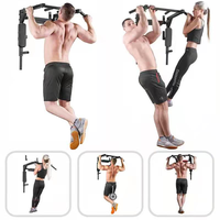 Barre de traction 5 en 1 fer acier porte de gymnastique à domicile équipement de Fitness barres parallèles portables noires à vendre