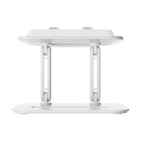 Support pliable en plastique pour ordinateur portable et tablette avec ventilateur intégré, compatible iPad, réglable, moulage privé, ODM, OEM