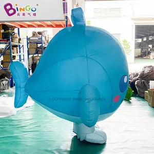 Bingo publicidad promocional personalizado caminar traje de ballena inflable gigante traje de ballenas inflables para evento Parada