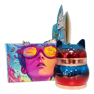 NOUVEAU Accessoires pour fumeurs : Broyeur à tabac fantaisie en alliage de zinc, forme grenouille et chat, pour les boutiques de fumeurs - Product Image 6