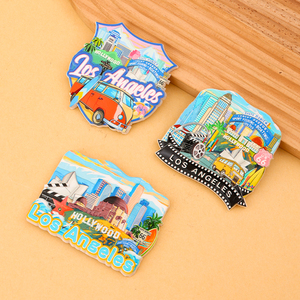 Nieuwste Hete Verkoop <span class=keywords><strong>Los</strong></span> <span class=keywords><strong>Angeles</strong></span> Usa Toeristische Souvenir Koelkast Magneet Hars Materiaal Koelkast Sticker - Product Image 6