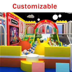 Equipo de Juegos Interior para Niños con Temática Amarilla, Azul y Roja, y Pared Interactiva para Guarderías - Product Image 4