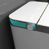 Capteur automatique chasse d'eau électrique salle de bain une pièce Intelligent Wc commode toilette intelligente Bidet 220 avec réservoir d'eau intégré