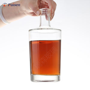 750ml 700ml 500ml Bouteille <span class=keywords><strong>de</strong></span> spiritueux en verre ronde personnalisée en usine avec fond épais en liège <span class=keywords><strong>haut</strong></span> <span class=keywords><strong>de</strong></span> <span class=keywords><strong>gamme</strong></span> recyclable pour whisky <span class=keywords><strong>Gin</strong></span> - Product Image 5