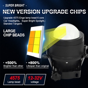 ไฟตัดหมอก LED สามสีแบบผสม ความสว่างสูง ขนาด 3 นิ้ว สำหรับรถยนต์ทั่วไป - Product Image 3