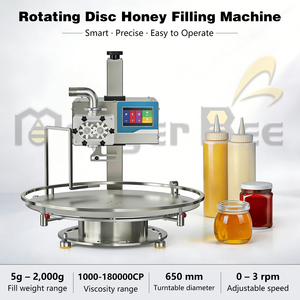 Máquina Llenadora de Botellas de Líquido Viscoso Semiautomática, Bomba de Engranajes de Disco Rotatorio para Miel, Crema y Mermelada, Máquina de Llenado por Peso - Product Image 2