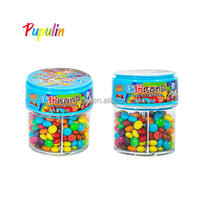Granos de chocolate multicolores más vendidos Caramelo Halal Certificado Multi-Sabor Chewy Hard Candy Ball Bar Fruta dulce Menta