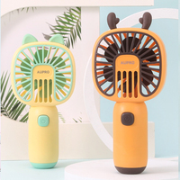 Nouveau ventilateur portable mignon pour animaux de compagnie, mini dessin animé, rechargeable par USB, pour étudiants, avec logo, pour la maison et la voiture