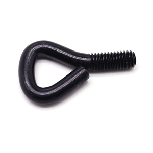 Vis à œil de mouton noire, haute précision, pour installations de quincaillerie, fixations décoratives pour cordes, garantissant un accrochage sécurisé - Product Image 1