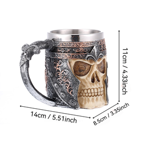 <strong>Skull</strong> Bones <strong>Mug</strong> SKA04 SKA34 Goblet Set Coffee <strong>Mug</strong> <strong>Skull</strong> Beer <strong>Mug</strong> Stainless Steel Fpr Party Gift Home - Product Image 2