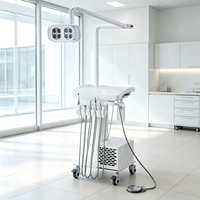 Mobiles Zahnbehandlungsgerät für Haustiere mit Eingebautem Kompressor, LED-Licht und Ultraschall-Scaler für Veterinärmedizin, Hunde und Katzen