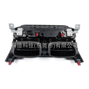 Panneau de ventilation pour Toyota LC300, finition chromée, cadre de tableau de bord en plastique avec bouton d'urgence et interrupteurs de commande - Product Image 3