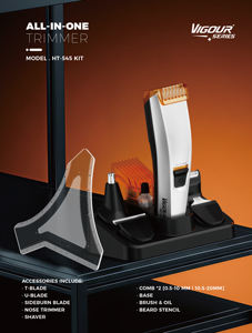 Máquina de Afeitar 12 en 1, Recortadora de Pelo, Juego de Cuchillas para Afeitar, Recortadora de Barba Recargable para Hombre - Product Image 3