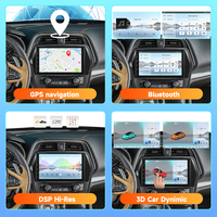 Podofo pour Nissan Maxima 2016-2017 10'' Autoradio Qualcomm 4+64G 8 cœurs CarPlay/Android Auto sans fil GPS WiFi 4G Ventilateur de refroidissement