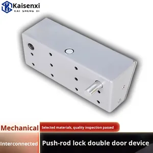 Thép không gỉ cửa chống cháy <span class=keywords><strong>Push</strong></span> Rod khóa cửa đôi đẩy thanh sửa chữa phụ kiện với thiết kế hiện đại cho đôi mở thoát - Product Image 5