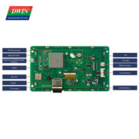 Layar 7 Inci 800*480 Modul LCD RS232 RS485 HMI Smart UART 16.7M Warna Layar TFT TN Layar Sentuh Kapasitif