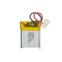 Baterai Lithium Ion Pouch Isi Ulang Ukuran Kecil 3.7V 350mAh 360mAh NCM Lipo dengan Kabel & Konektor, Disetujui UN38.3/MSDS