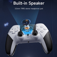 Controlador Inalámbrico Bluetooth con Altavoz Integrado, Conector para Auriculares Estéreo TRRS de 3.5mm, Controlador de Juego P5