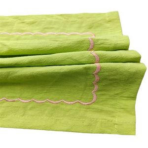 Serviette de table en coton pur brodée à la main de qualité supérieure pour hôtels - Product Image 5