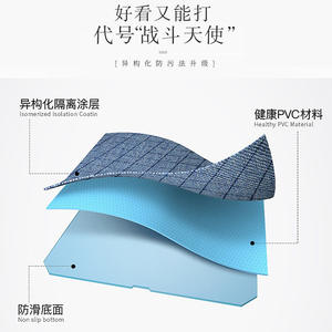 Solid Color Checkered Pvc <b>Round</b> <b>Tablecloth</b> For Home Dining Coffee Table Use Waterproof Oil Proof Washable Heat Resistant - Product Image 3