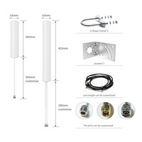 Antenne sans fil externe longue portée pour l'extérieur, antenne MIMO LTE pour téléphone mobile 5G 3G 4G Wifi, antennes étanches 10dbi, antenne de communication