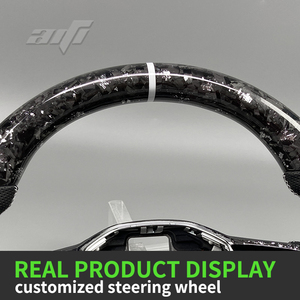 Volant personnalisé à rayures blanches, en fibre de carbone forgée argentée améliorée pour Volkswagen <span class=keywords><strong>Golf</strong></span> MK8 R GTI, accessoires de modèle de voiture - Product Image 3