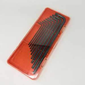 Kunststoffbox mit 9-teiligem Sternschlüssel-Set, Universal-Schraubendreher-Set in L-Form, Elektronik-Reparaturwerkzeug, Schwarzer Schraubenschlüssel - Product Image 1