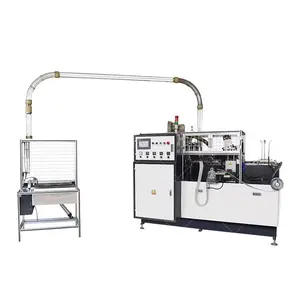 High Speed One Time Automatic Cup Making Machine Disposal Paper Cup Machine 60-65 Pcs/min Production Capacity Hot Melt Adhesive