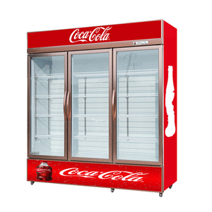 Réfrigérateur vertical de supermarché à 3 portes vitrées pour boissons froides et bières, vitrine réfrigérée pour boissons, congélateur - Product Image 1