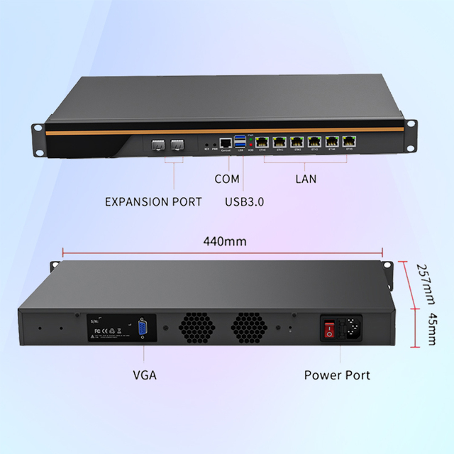 Made in China Appliance 2.5Gbe I5 12450H I7 13620H Firewall-Mini-Pc Security Mikrotik Pfsense 2.5G Firewall 6Lan 2Spf