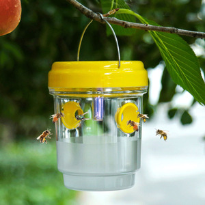 Nouveau design de pièges à mouches des fruits en plastique à luminescence à énergie solaire piège à mouches étanche de haute qualité pour tuer les parasites - Product Image 3