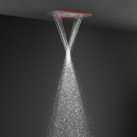 Colonne de douche LED 3 fonctions avec effet pluie et cascade, nouveau modèle de pomme de douche 600*330mm