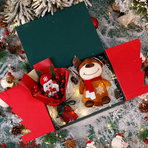 Boîte cadeau en carton personnalisée en gros, thème Noël rose, calendrier de l'Avent, boîte mystère, emballage de parfum, options d'impression et de taille - Product Image 4