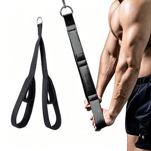Correa de Tensión Doble para Bíceps y Tríceps, Accesorio de Gimnasio en Casa, Portátil, Antideslizante y Duradero, Cuerda de Tracción para Levantamiento de Pesas - Product Image 1