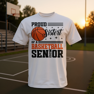 T-shirt promotionnel Premium 2025 pour les sœurs fières de joueurs de basketball seniors en fin d'études - Product Image 2