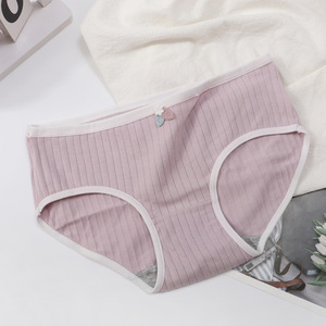 40pcs sous-vêtements en coton japonais pour femmes, respirants, taille moyenne XL, slips simples pour filles, vente en gros - Product Image 4