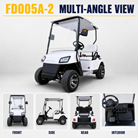 Carrito de Golf Eléctrico Chino al Por Mayor, Todoterreno, 4 Ruedas, Personalizable, de 2 Plazas, en Venta
