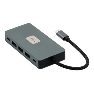 USB3.0 7 in 1 Type-C ฮับ4K HDTV PD ที่ชาร์จจัดส่งพลังงานแท่นชาร์จ USB-C วิดีโออะแดปเ<span class=keywords><strong>ต</strong></span>อร์หลายพอร์ตแท่นชาร์จ<span class=keywords><strong>ส</strong></span>ำหรับแล็ปท็อป - Product Image 5