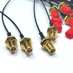 Suministro de fábrica Sma hembra Jack Bulkhead impermeable a U.FL Ufl 1,37mm de longitud 150mm Jumper Cable Assembly Pigtail en Stock ROHS - Product Image 3