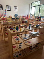 Nouvelle Boîte à Trésors Multifonctionnelle en Bois avec Labyrinthe de Perles, Cube d'Activités Éducatives pour Bébé, Jouet d'Éveil Intelligent pour l'Apprentissage Précoce, Jeu Q&M