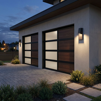 Applique murale LED double tête en aluminium noir et blanc, étanche IP65, à faisceau réglable, blanc chaud, pour jardin
