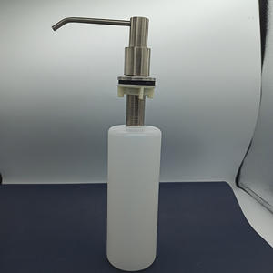 Distributeur de savon en acier inoxydable 304, presse manuelle, montable au mur, bouteille de savon pour évier de cuisine avec corps en ABS pour usage domestique - Product Image 5