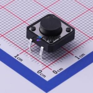 TS-1094-A4B3-D1 Tactile Switch Through hole Component (THT)-4P,12x12mm Switch Single Pole Single Throw Round Button 2.5N 12mm - Product Image 1
