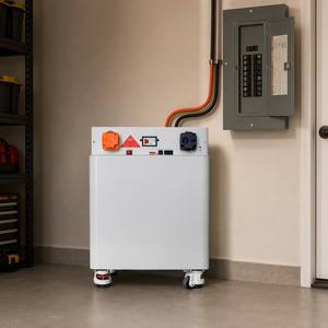 แบตเตอรี่โซลาร์ LiFePO4 51.2V 100Ah 5kWh 6000 รอบการใช้งาน พร้อมระบบจัดการแบตเตอรี่อัจฉริยะแบบเคลื่อนที่ได้ (Mobile Smart BMS) รองรับ CAN RS485 ระบบสำรองไฟบ้านแบบตั้งพื้น - Product Image 1