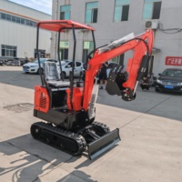 Mini-excavatrice sur chenilles ME12, moteur Koop, capacité de la benne de 0,03 m³, puissance de creusement élevée, plusieurs accessoires, garantie 1 an