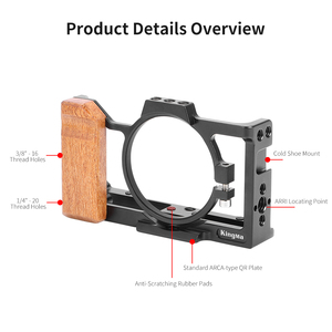 Jaula para Cámara DSLR de Aleación de Aluminio Multi-orificio KingMa, Accesorio para Vlog de Video para <span class=keywords><strong>Sony</strong></span> <span class=keywords><strong>ZV1</strong></span> - Product Image 2